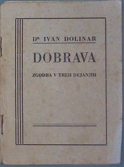 Naslovnica knjige Dobrava (zgodba v treh dejanjih)
