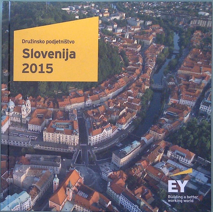 Naslovnica knjige Družinsko podjetništvo Slovenija 2015