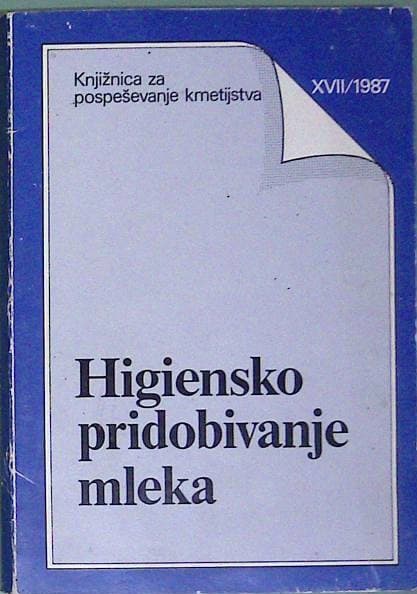 Naslovnica knjige Higiensko pridobivanje mleka