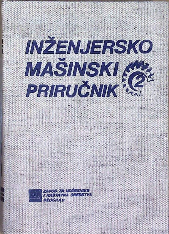 Naslovnica knjige Inženjersko mašinski priručnik 2