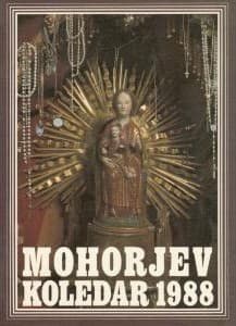 Naslovnica knjige Koledar družbe sv Mohorja za leto 1988