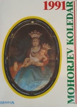 Naslovnica knjige Koledar družbe sv Mohorja za leto 1991