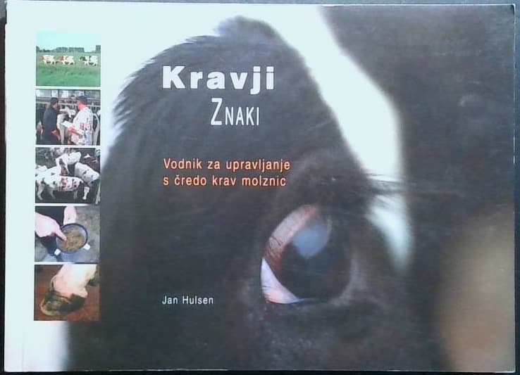 Naslovnica knjige Kravji znaki : Vodnik za upravljanje s čredo krav molznic