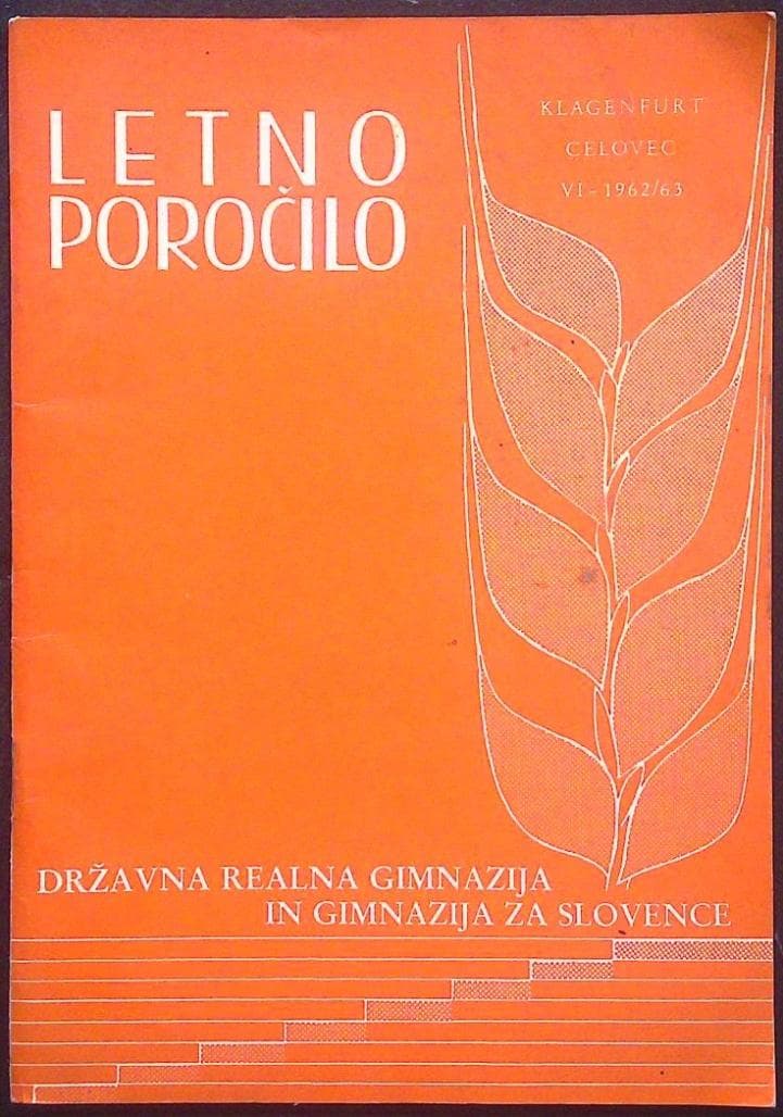 Naslovnica knjige Letno poročilo VI. (državne realne gimnazije in gimnazije za Slovence)