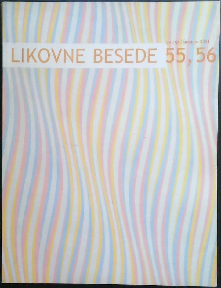 Naslovnica knjige Likovne besede 55,56