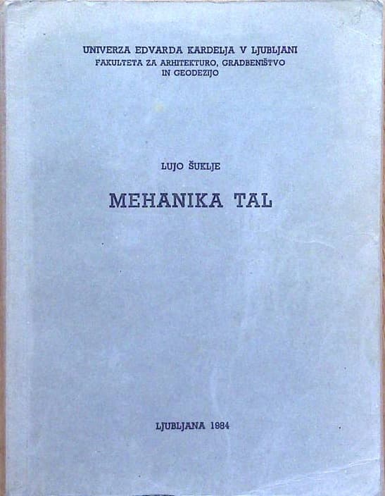 Naslovnica knjige Mehanika tal