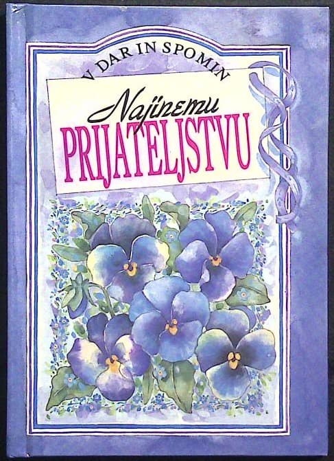 Naslovnica knjige Najinemu prijateljstvu