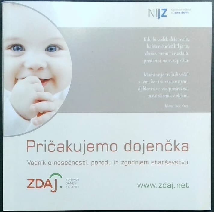 Naslovnica knjige Pričakujemo dojenčka (Vodnik o nosečnosti, porodu in zgodnjem starševstvu)