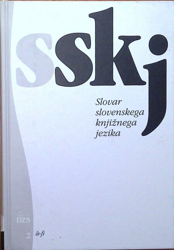 Naslovnica knjige Slovar slovenskega knjižnega jezika 2 če-fi