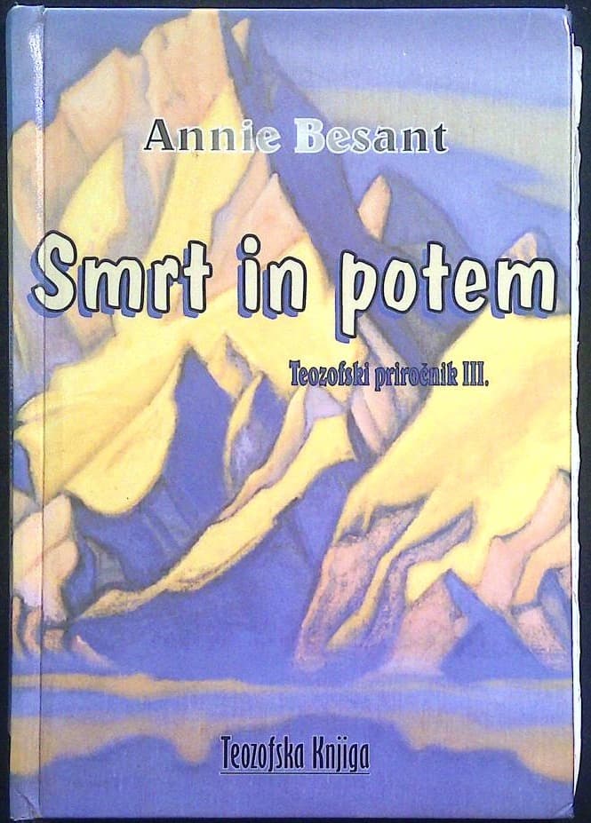 Naslovnica knjige Smrt in potem (Teozofski priročnik III.)