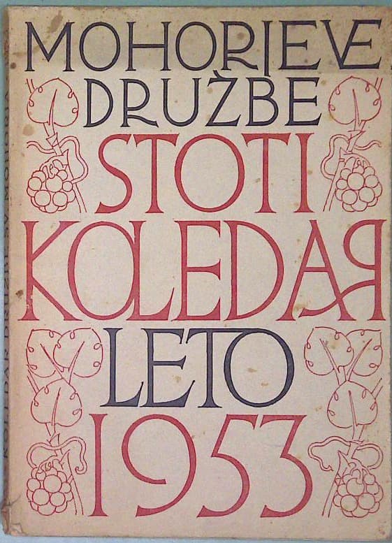 Stoti koledar Mohorjeve družbe 1953