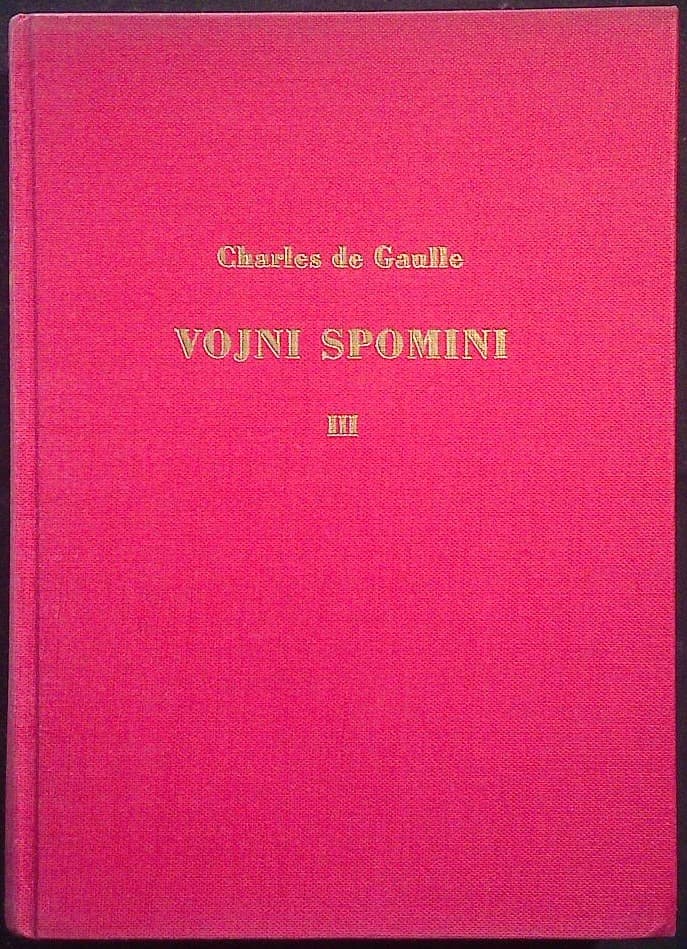 Naslovnica knjige Vojni spomini III.