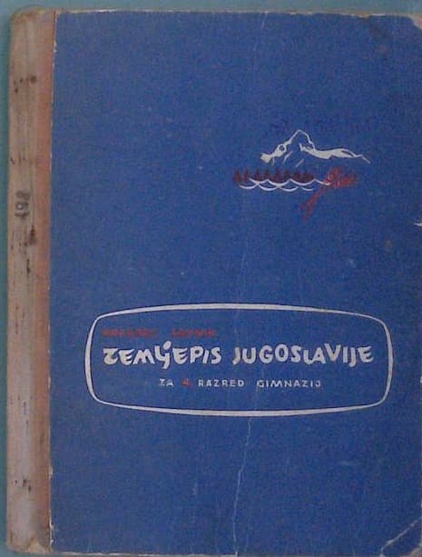 Naslovnica knjige Zemljepis Jugoslavije za 4. razred gimnazij